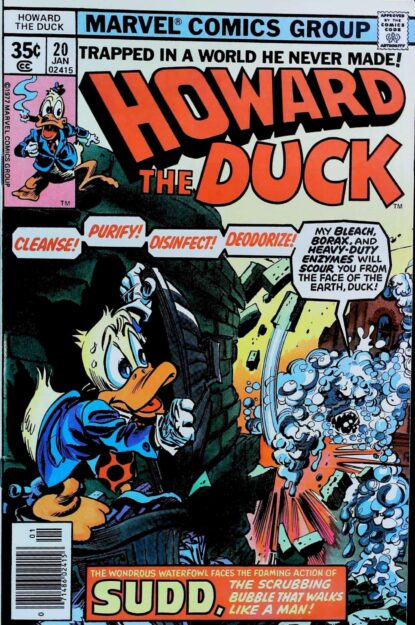 Couverture de HOWARD THE DUCK (1976) #20 - par Gene Colan - lecubeacomics.com