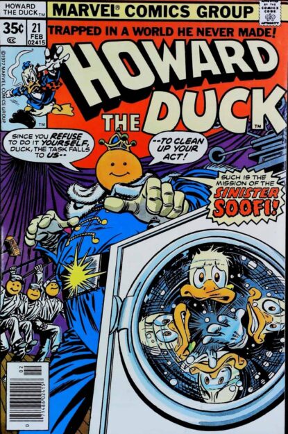 Couverture de HOWARD THE DUCK (1976) #21 - par Carmine Infantino - lecubeacomics.com