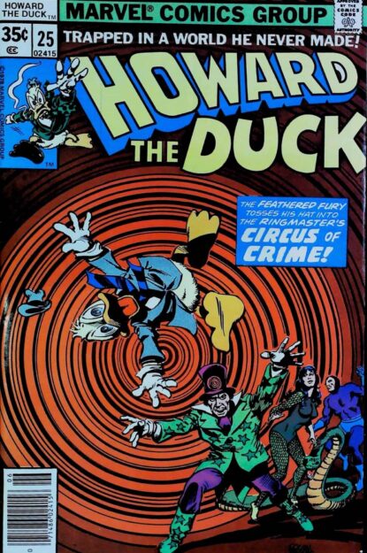 Couverture de HOWARD THE DUCK (1976) #25 - par Gene Colan - lecubeacomics.com