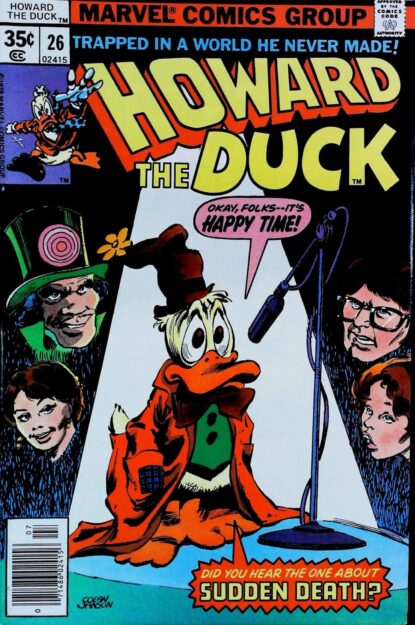 Couverture de HOWARD THE DUCK (1976) #26 - par Gene Colan - lecubeacomics.com