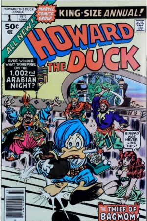 Couverture de HOWARD THE DUCK (1976) ANNUAL #1 - par Gene Colan - lecubeacomics.com
