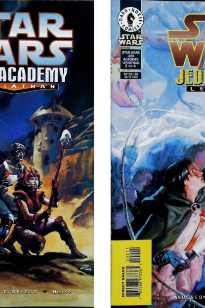 STAR WARS : JEDI ACADEMY - LEVIATHAN (1998) #1-4 COMPLETE SET VF 8.0 TO VF/NM 9.0 - Dark Horse - lecubeacomics.com Couverture de STAR WARS : JEDI ACADEMY - LEVIATHAN (1998) #1-4 COMPLETE SET VF 8.0 TO VF/NM 9.0 - par David Michael Beck - lecubeacomics.com