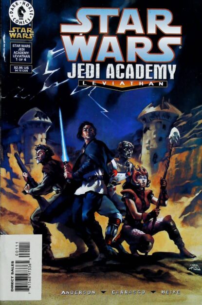 Couverture de STAR WARS : JEDI ACADEMY - LEVIATHAN (1998) #1-4 COMPLETE SET VF 8.0 TO VF/NM 9.0 - par David Michael Beck - lecubeacomics.com