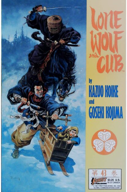 Couverture de LONE WOLF AND CUB (1987) #43 - par Mike Ploog - lecubeacomics.com