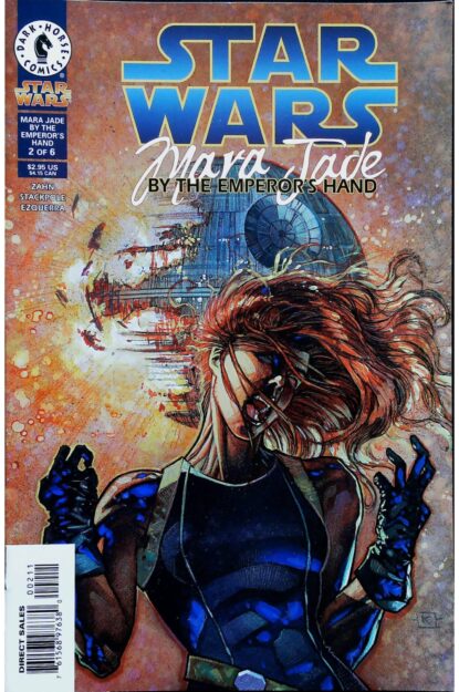 Couverture de STAR WARS : MARA JADE - BY THE EMPEROR'S HAND (1998) #2 - par Kilian Plunkett - lecubeacomics.com