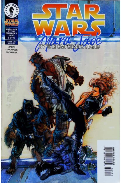 Couverture de STAR WARS : MARA JADE - BY THE EMPEROR'S HAND (1998) #3 - par Kilian Plunkett - lecubeacomics.com