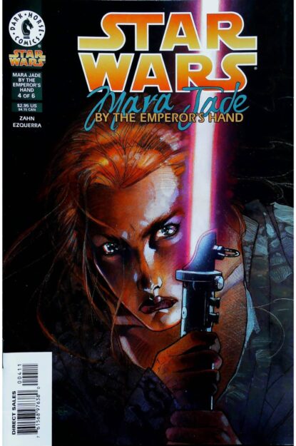 Couverture de STAR WARS : MARA JADE - BY THE EMPEROR'S HAND (1998) #4 - par Kilian Plunkett - lecubeacomics.com