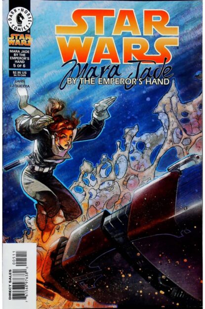 Couverture de STAR WARS : MARA JADE - BY THE EMPEROR'S HAND (1998) #5 - par Kilian Plunkett - lecubeacomics.com