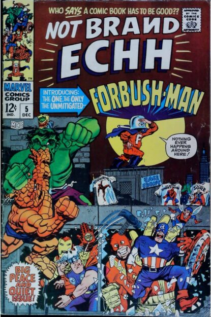 Couverture de NOT BRAND ECHH (1967) #5 - par Tom Sutton - lecubeacomics.com