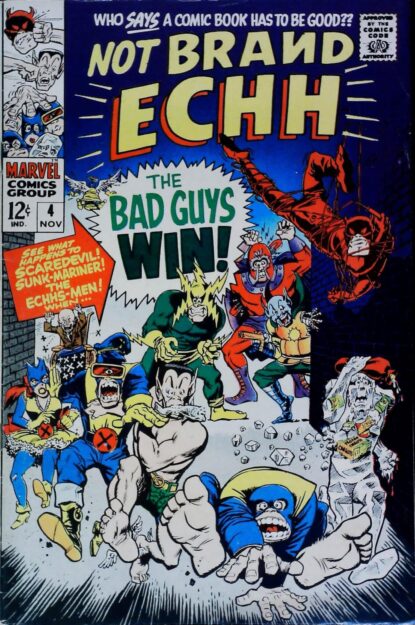 NOT BRAND ECHH (1967) #4 - Marvel - lecubeacomics.com Couverture de NOT BRAND ECHH (1967) #4 - par Tom Sutton - lecubeacomics.com