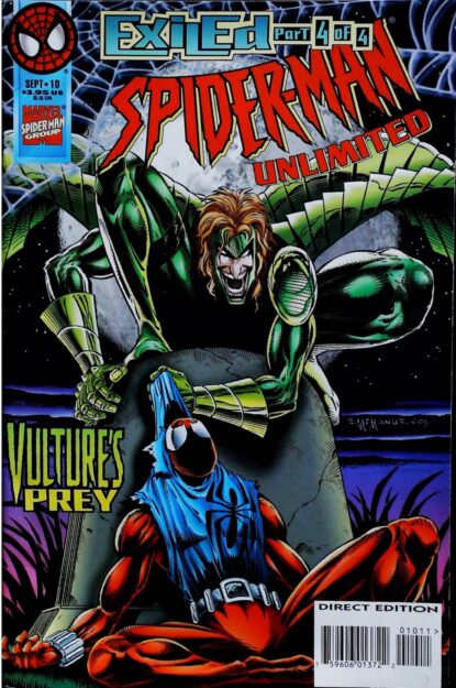 Couverture de SPIDER-MAN UNLIMITED (1993) #10 - par Shawn McManus - lecubeacomics.com