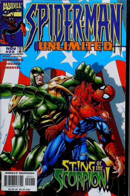 Couverture de SPIDER-MAN UNLIMITED (1993) #22 - par Trevor Von Eeden - lecubeacomics.com