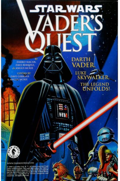 STAR WARS (1998) #3 - Dark Horse - lecubeacomics.com Couverture de STAR WARS (1998) #3 - par Ken Kelly - lecubeacomics.com
