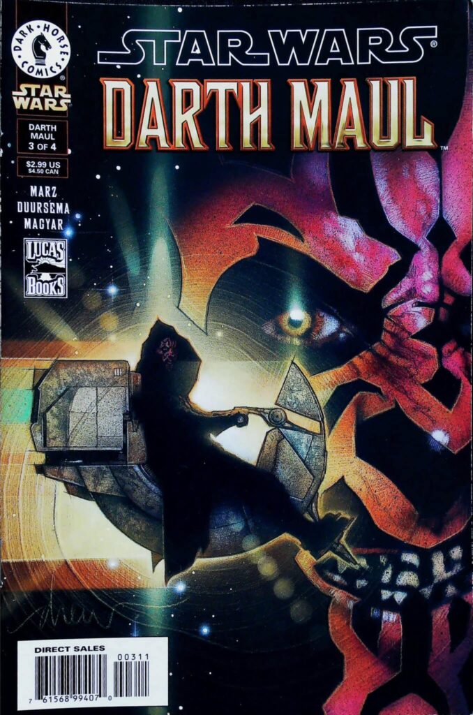 Star Wars : Darth Maul #3, vue de l'exemplaire