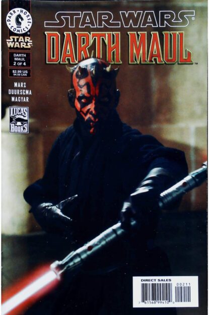 Couverture de STAR WARS : DARTH MAUL (2000) #2 PHOTO COVER - par Drew Struzan - lecubeacomics.com