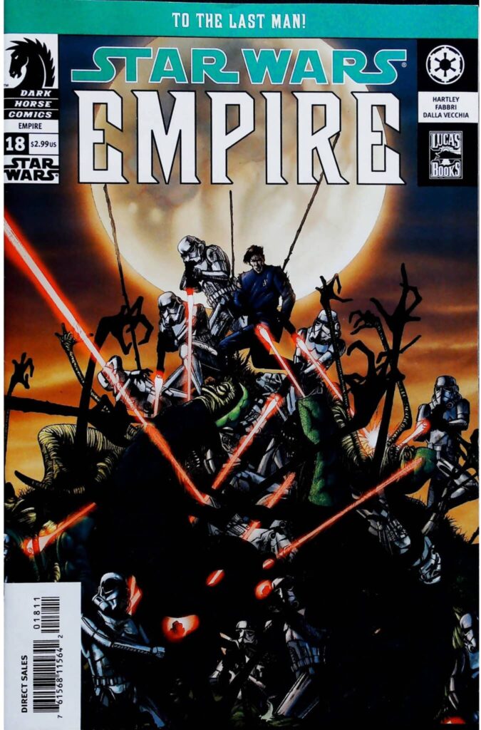 Star Wars : Empire #18, vue de l'exemplaire
