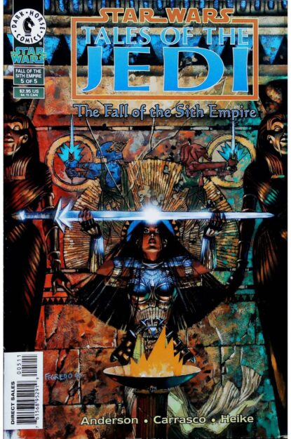 Couverture de STAR WARS : TALES OF THE JEDI - THE FALL OF THE SITH EMPIRE (1997) #5 - par Duncan Fegredo - lecubeacomics.com