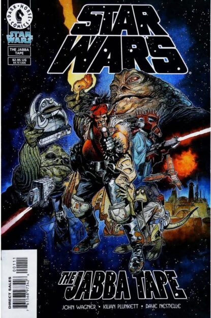 Couverture de STAR WARS : THE JABBA TAPE (1998) - par Kilian Plunkett - lecubeacomics.com