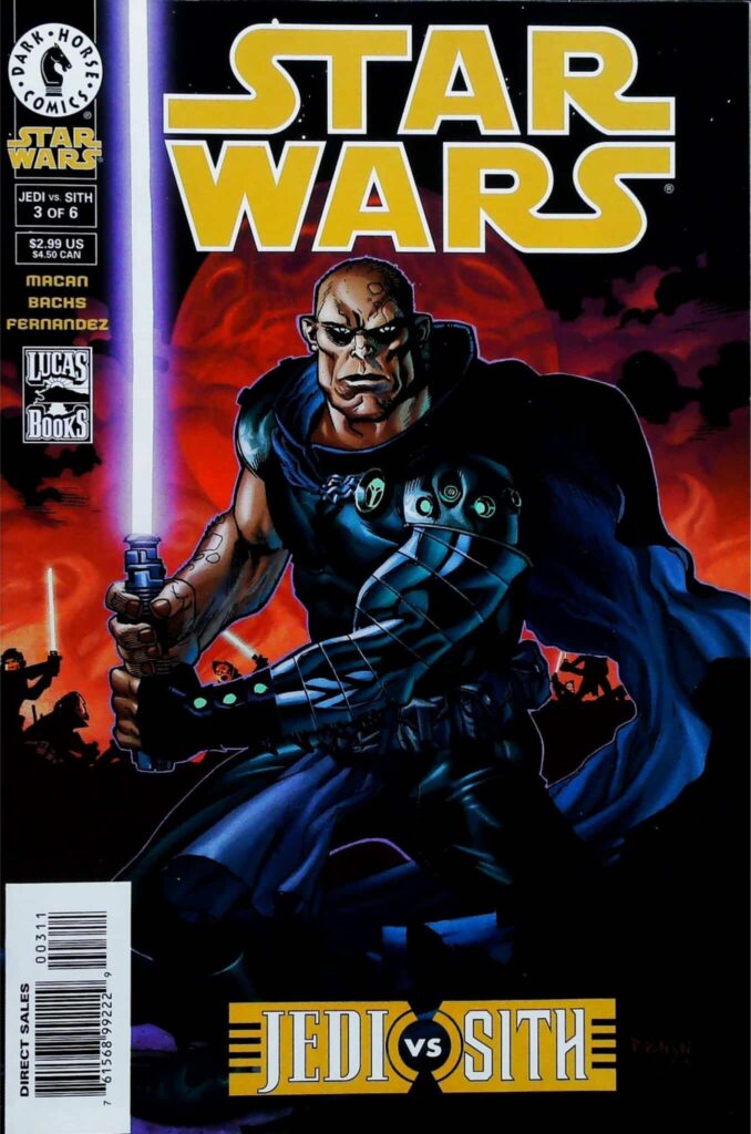 Star Wars : Jedi Vs. Sith #3, vue de l'exemplaire