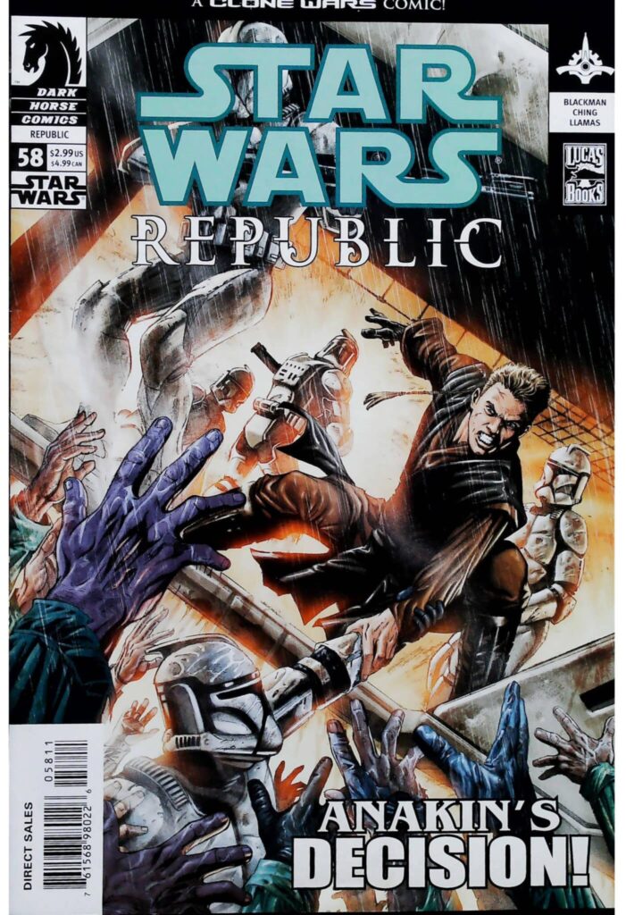 Star Wars : Republic #58, vue de l'exemplaire