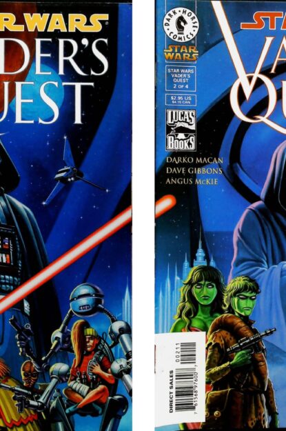 STAR WARS : VADER'S QUEST (1999) #1-4 COMPLETE SET - Dark Horse - lecubeacomics.com Couverture de STAR WARS : VADER'S QUEST (1999) #1-4 COMPLETE SET - par Dave Gibbons - lecubeacomics.com