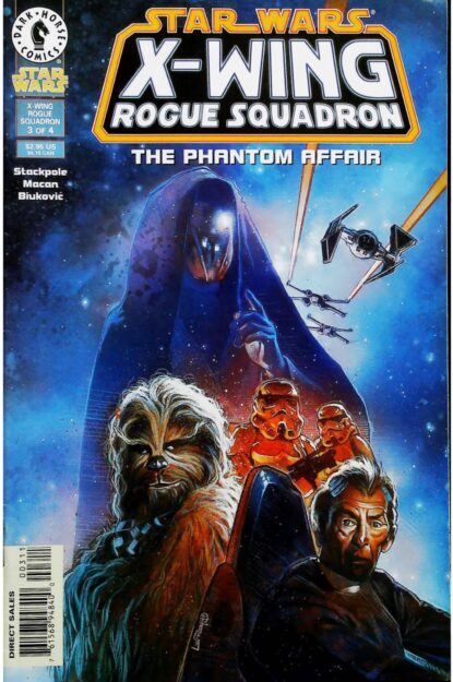 Couverture de STAR WARS : X-WING ROGUE SQUADRON - THE PHANTOM AFFAIR (1995) #3 - par Mathieu Lauffray - lecubeacomics.com