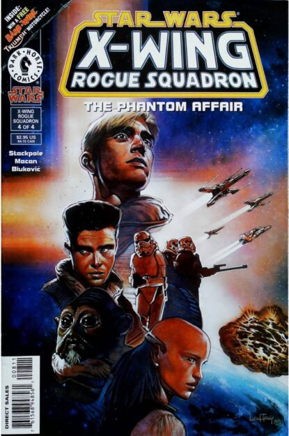 Couverture de STAR WARS : X-WING ROGUE SQUADRON - THE PHANTOM AFFAIR (1995) #4 - par Mathieu Lauffray - lecubeacomics.com