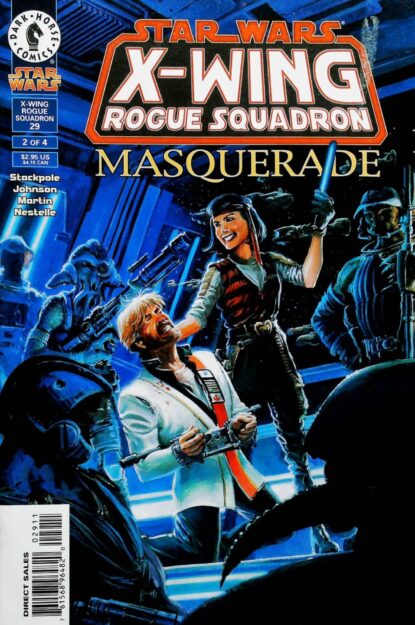 STAR WARS : X-WING ROGUE SQUADRON - MASQUERADE (1995) #1-4 COMPLETE SET - Dark Horse - lecubeacomics.com Couverture de STAR WARS : X-WING ROGUE SQUADRON - MASQUERADE (1995) #1-4 COMPLETE SET - par John Nadeau - lecubeacomics.com