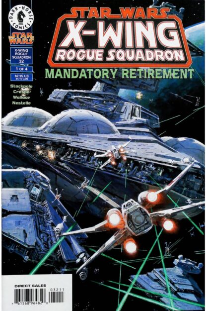 Couverture de STAR WARS : X-WING ROGUE SQUADRON - MANDATORY RETIREMENT (1995) #1 - par John Nadeau - lecubeacomics.com
