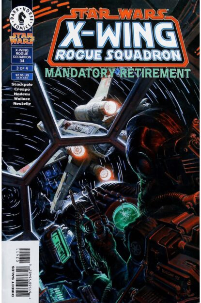 Couverture de STAR WARS : X-WING ROGUE SQUADRON - MANDATORY RETIREMENT (1995) #3 - par John Nadeau - lecubeacomics.com
