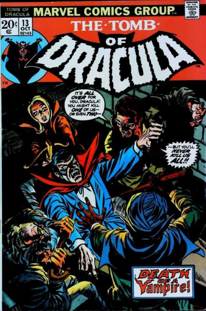 Couverture de TOMB OF DRACULA (1972) #13 - par Gil Kane - lecubeacomics.com