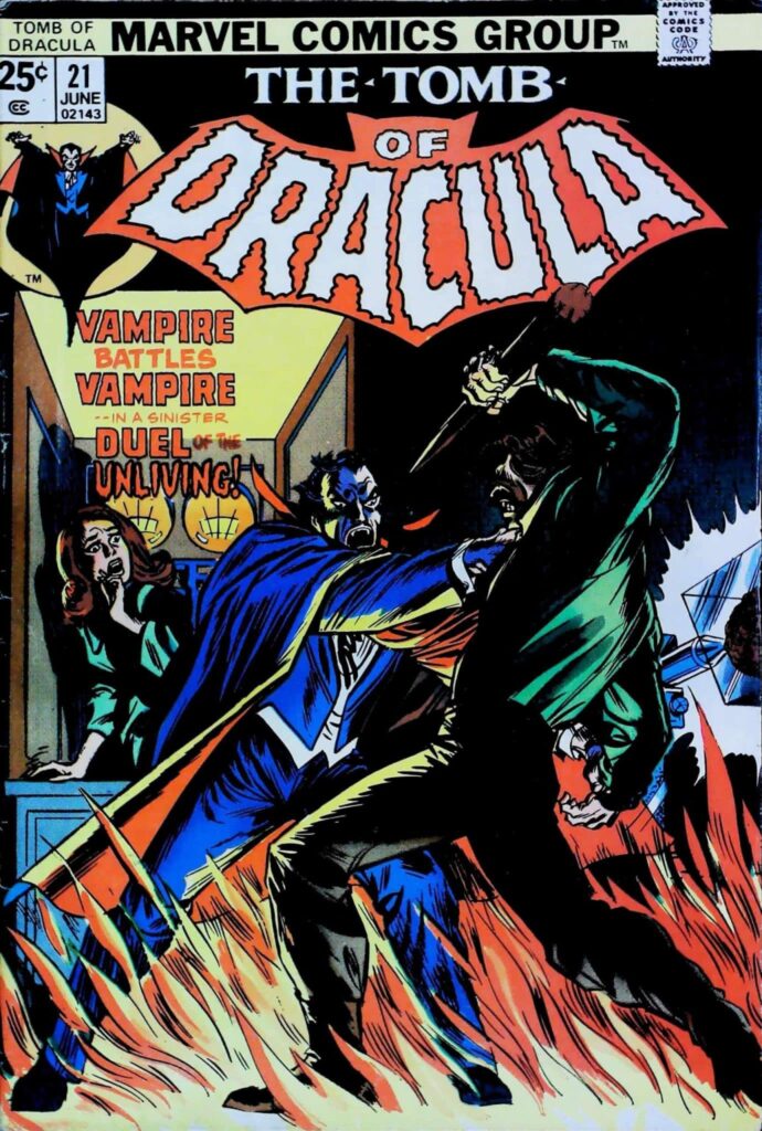Tomb Of Dracula #21, vue de l'exemplaire