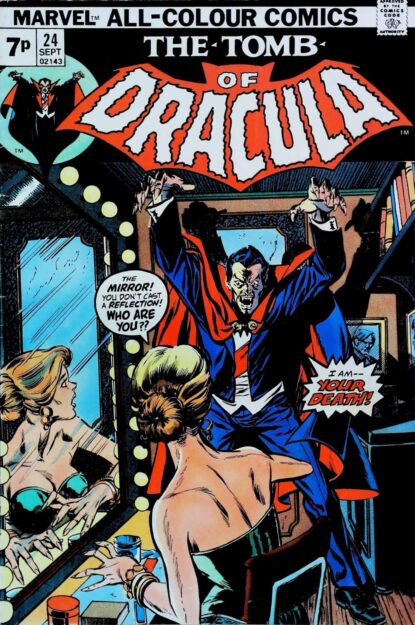 Couverture de TOMB OF DRACULA (1972) #24 - par Gil Kane - lecubeacomics.com