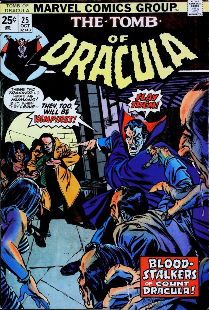 Tomb Of Dracula #25, vue de l'exemplaire