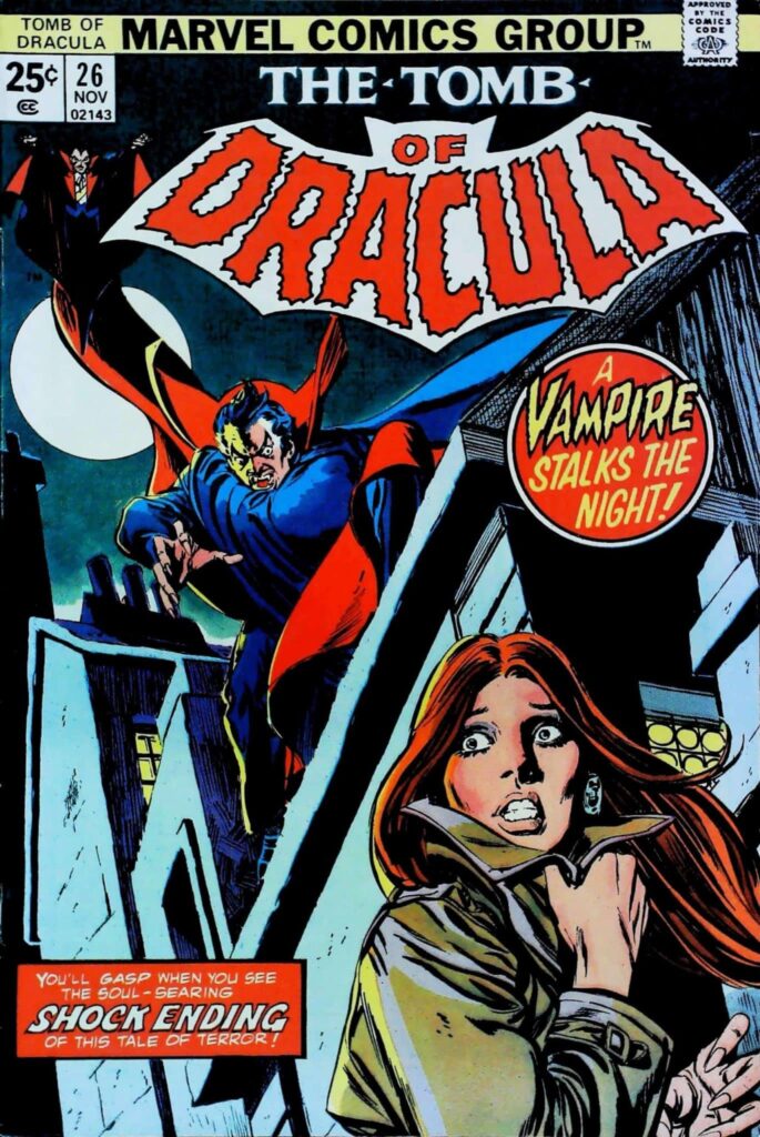 Tomb Of Dracula #26, vue de l'exemplaire