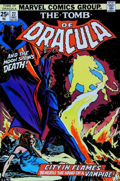 Couverture de TOMB OF DRACULA (1972) #27 - par Gil Kane - lecubeacomics.com