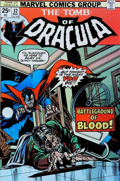 Couverture de TOMB OF DRACULA (1972) #32 - par Gil Kane - lecubeacomics.com