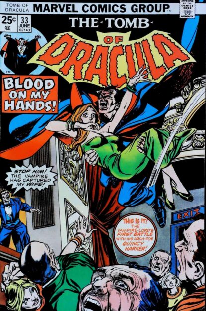 Couverture de TOMB OF DRACULA (1972) #33 - par Gil Kane - lecubeacomics.com