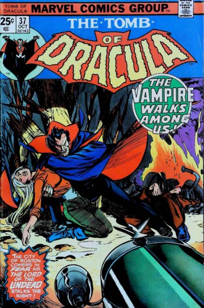 Couverture de TOMB OF DRACULA (1972) #37 - par Gil Kane - lecubeacomics.com