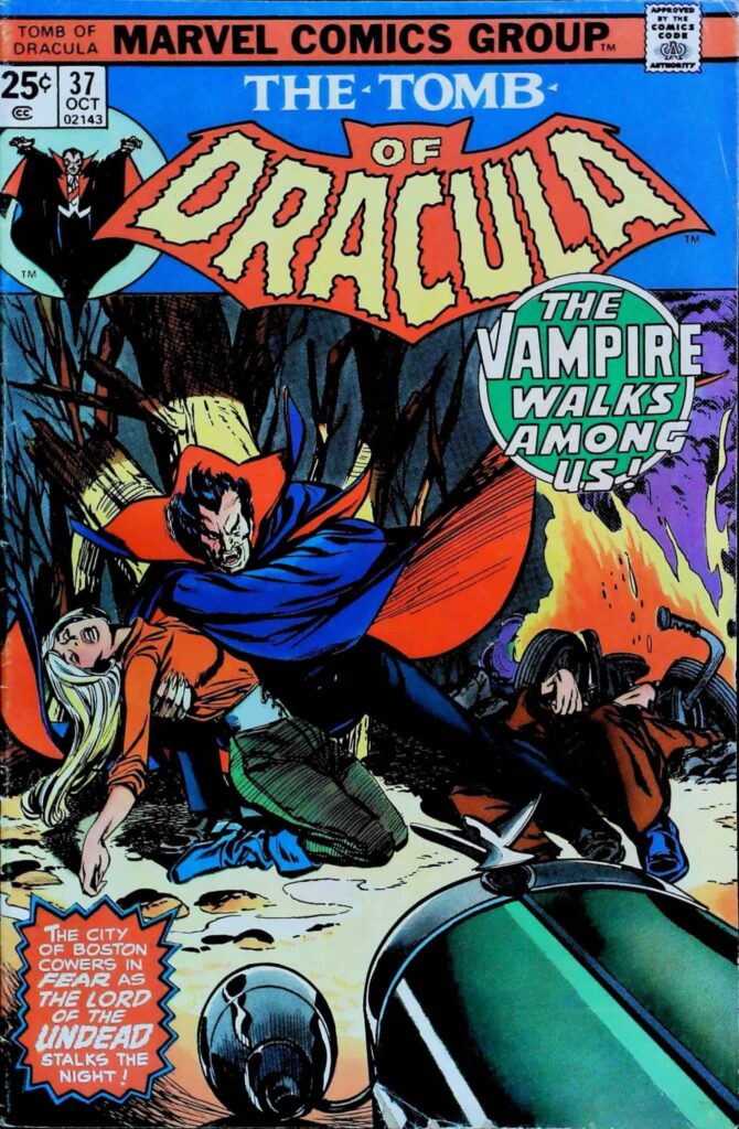 Tomb Of Dracula #37, vue de l'exemplaire