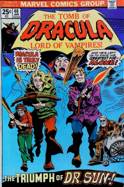 Couverture de TOMB OF DRACULA (1972) #40 - par Gene Colan - lecubeacomics.com