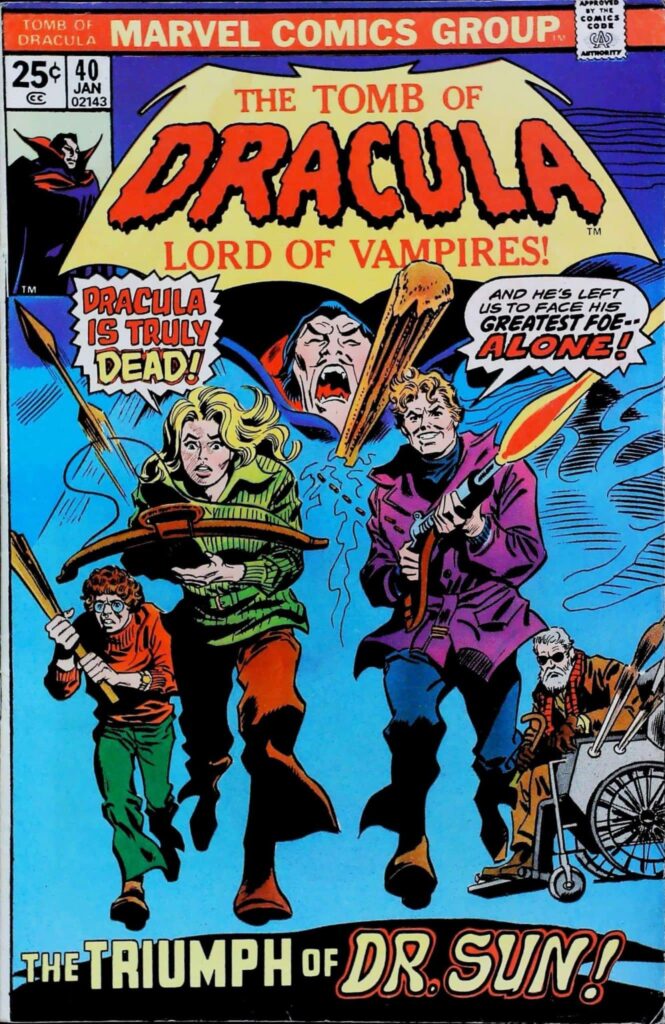 Tomb Of Dracula #40, vue de l'exemplaire