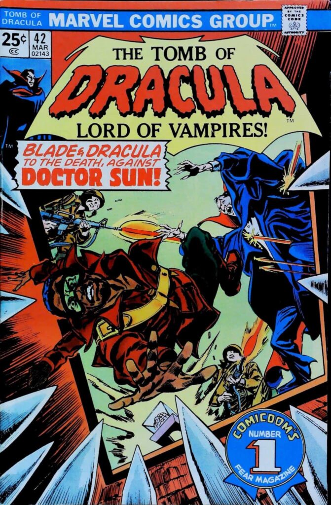 Tomb Of Dracula #42, vue de l'exemplaire