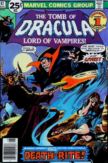 Couverture de TOMB OF DRACULA (1972) #47 - par Gene Colan - lecubeacomics.com