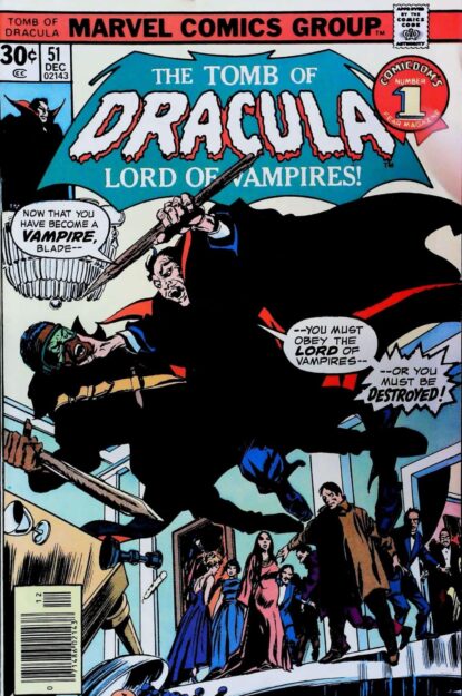Couverture de TOMB OF DRACULA (1972) #51 - par Gene Colan - lecubeacomics.com