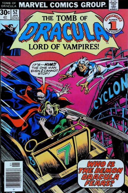 Couverture de TOMB OF DRACULA (1972) #52 - par Gene Colan - lecubeacomics.com