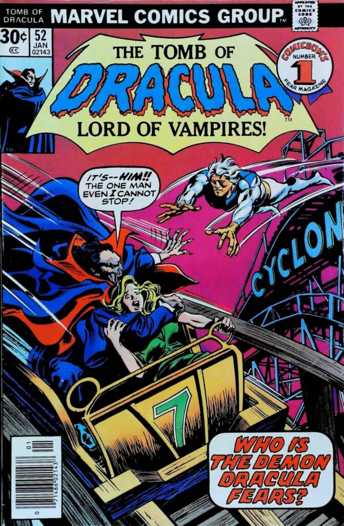 Tomb Of Dracula #52, vue de l'exemplaire