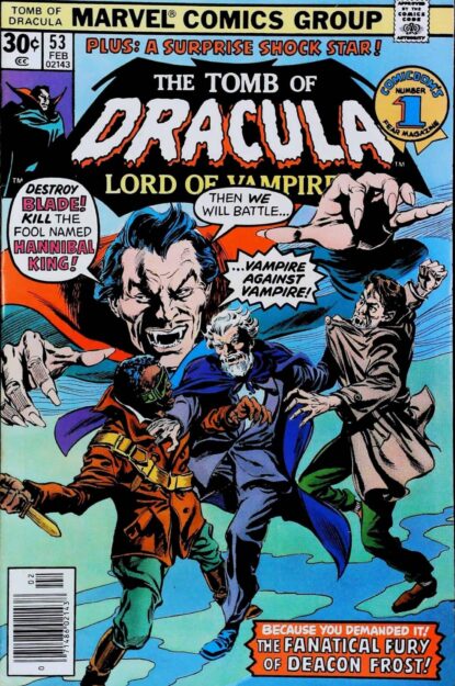 Couverture de TOMB OF DRACULA (1972) #53 - par Gene Colan - lecubeacomics.com