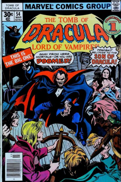 Couverture de TOMB OF DRACULA (1972) #54 - par Gene Colan - lecubeacomics.com