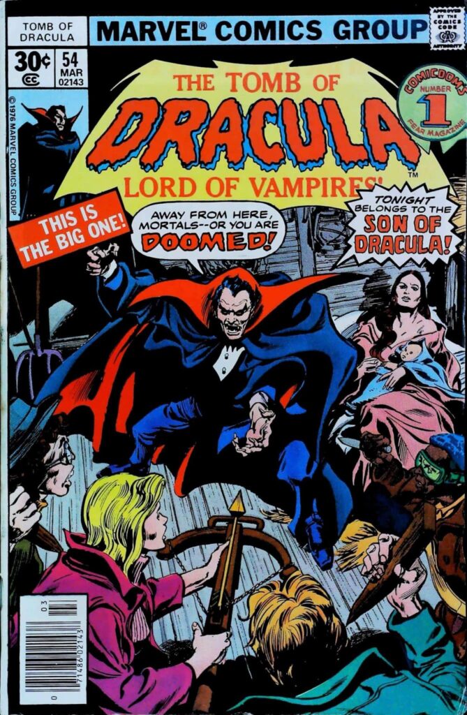 Tomb Of Dracula #54, vue de l'exemplaire